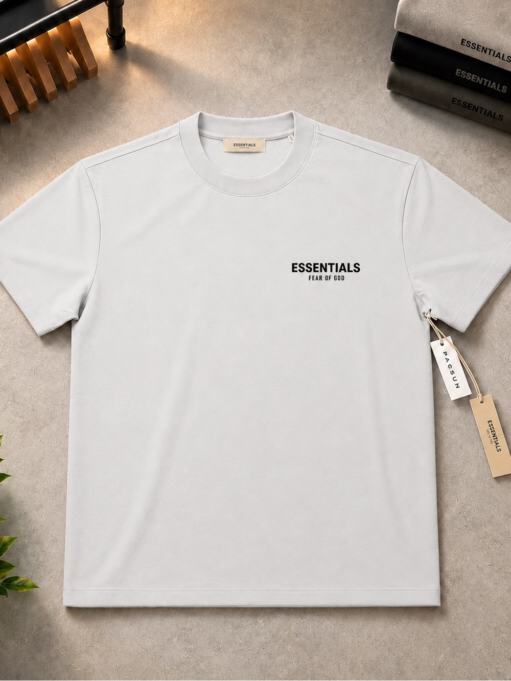 Essentials Fear of God Short Sleeve Tee - Light Oatmeal
